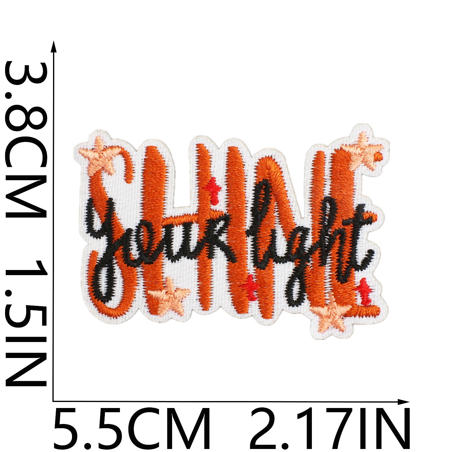 Wholesale Xiao Tian Inspirational Quotations Embroidery Cloth Sticker